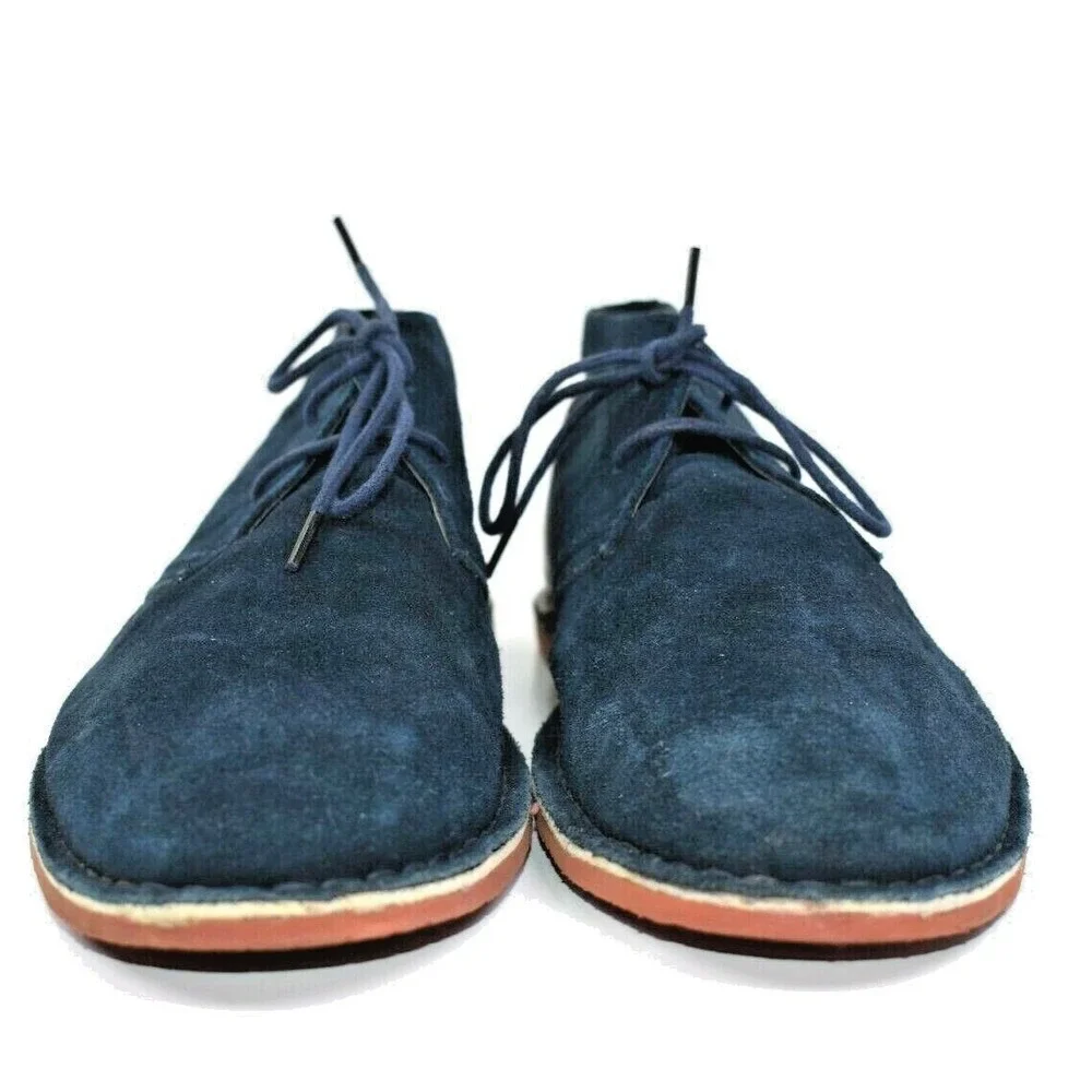 Joseph Abboud Collection Men's Blue Suede Leather Chukka Boots Size 11